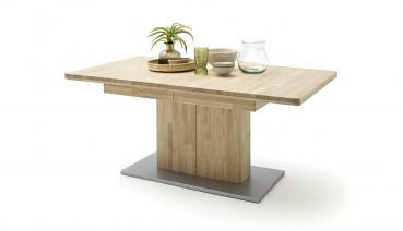 Esstisch RAVELLO T60  180 (230)x90 cm Balkeneiche Bianco